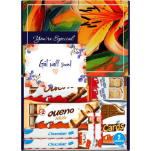 Benerry Chocolate Gift Box Hamper - 12 Treats Get Well Soon Gift
