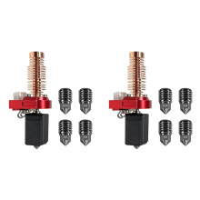 2X Ceramic Hotend for Flashforge Adventurer 5M/ 5M Pro Extruder Kit with 0.25/0.4/0.6/0.8MM Hardened Steel Nozzle