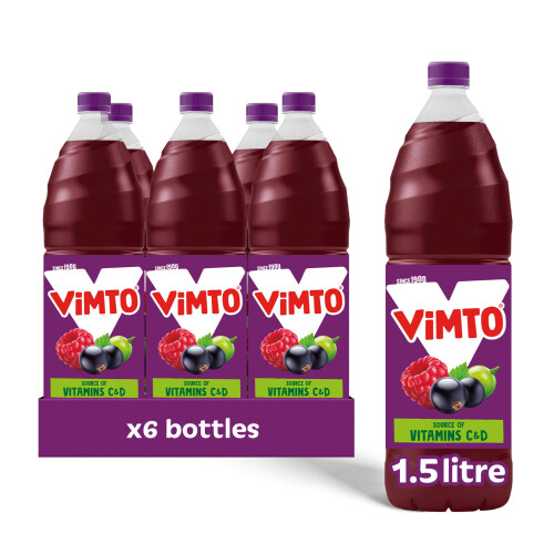 Vimto Fruit Squash - No Added Sugar - Blackcurrant, Grape & Raspberry
