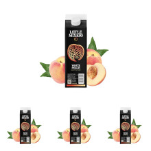 Little Mixers Peach Purée | Real Fruit Purée for Cocktails, Desserts &