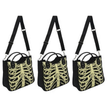 3X Luminous Gothic Skeleton Skulls Bags Rock Designer Female Casual  Women Punk Bags Fashion Handbag