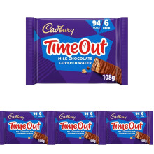 Cadbury Timeout Milk Chocolate Covered Wafer, Crispy Wafer Covered in