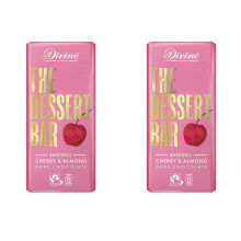 Divine Dessert Bar 60% Dark Chocolate Bakewell w/ Cherry & Almond 180g