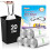 Teivio 20 Liter Bin Liners w/ Tie Tap, 54 Counts Drawstring Pedal Bin 1