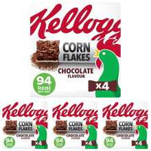 Kellogg's Corn Flakes Chocolate cereal & milk snack bars 4 x 24g