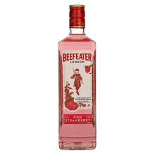 Beefeater Pink Strawberry Flavoured Gin Glass Gift Set, 70 cl