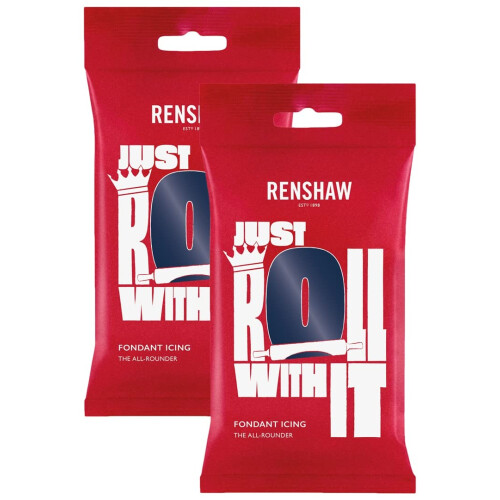 Renshaw Navy Blue Ready to roll icing 500g (2 x 250g Packets)