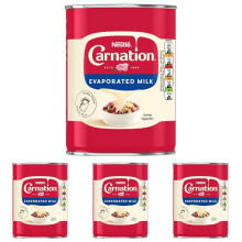 Nestlé Carnation Evaporated Milk, 410g (Pack 4)