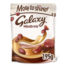 Galaxy Minstrels Milk Chocolate Sharing Bag 195g