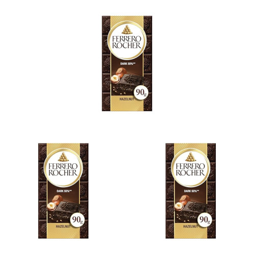 Ferrero Rocher Dark Chocolate & Hazelnut Bar, Chocolate Bars, 55