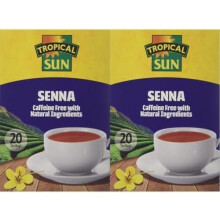 Tropical Sun Senna 20 Tea Bags, Caffeine Free w/ Natural Ingredients