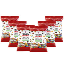 Diablo Chocolate Candy Coated Buttons - 40g, Milk Chocolate, Pack 6