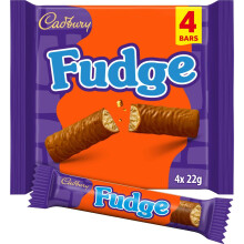 Cadbury Milk Chocolate Fudge Bar, 88g (Pack 4 Bars)