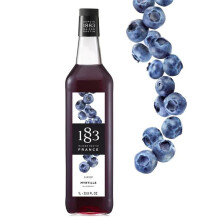 1883 Maison Routin Premium Blueberry Syrup - Vegan - Free