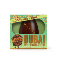 Danny's Dubai Chocolate Mini Easter Egg Pistachio Kanafeh, 1 x Filled