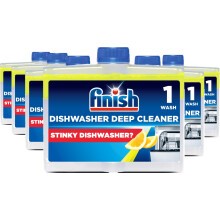 Finish Dishwasher Machine Cleaner | Lemon | 6 Washes |Deep Cleans &