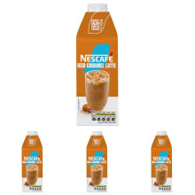 NESCAFÉ Iced Coffee Caramel Flavour Latte 750ml (Pack 4)