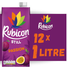 Rubicon Still Passion Fruit Juice - Fruit Juice Cartons - 12 x 1l