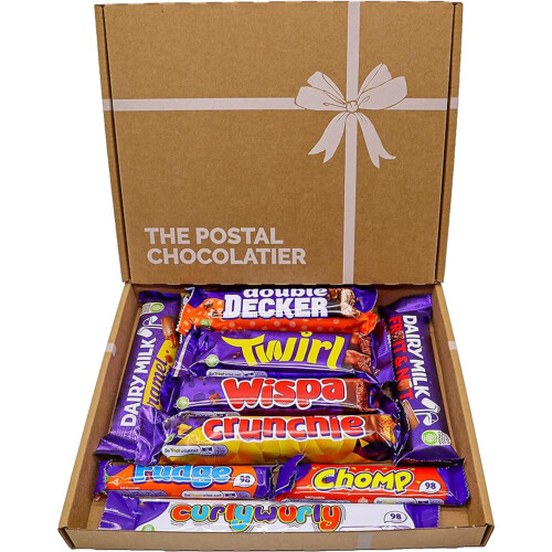 Dairy Milk Chocolate Gift Box Hamper, Full Sized Bars, Letterbox