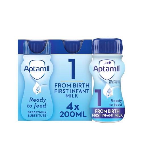 Aptamil Aptamil 1 First Infant Baby Milk Ready To Use Liquid Formula, From 1