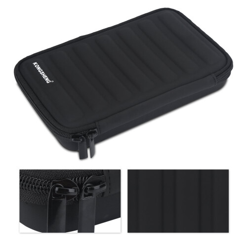 Harmonica Case, Portable PU Leather Harmonica Storage Bag with Zipper Compatible for 7 Harmonicas 1
