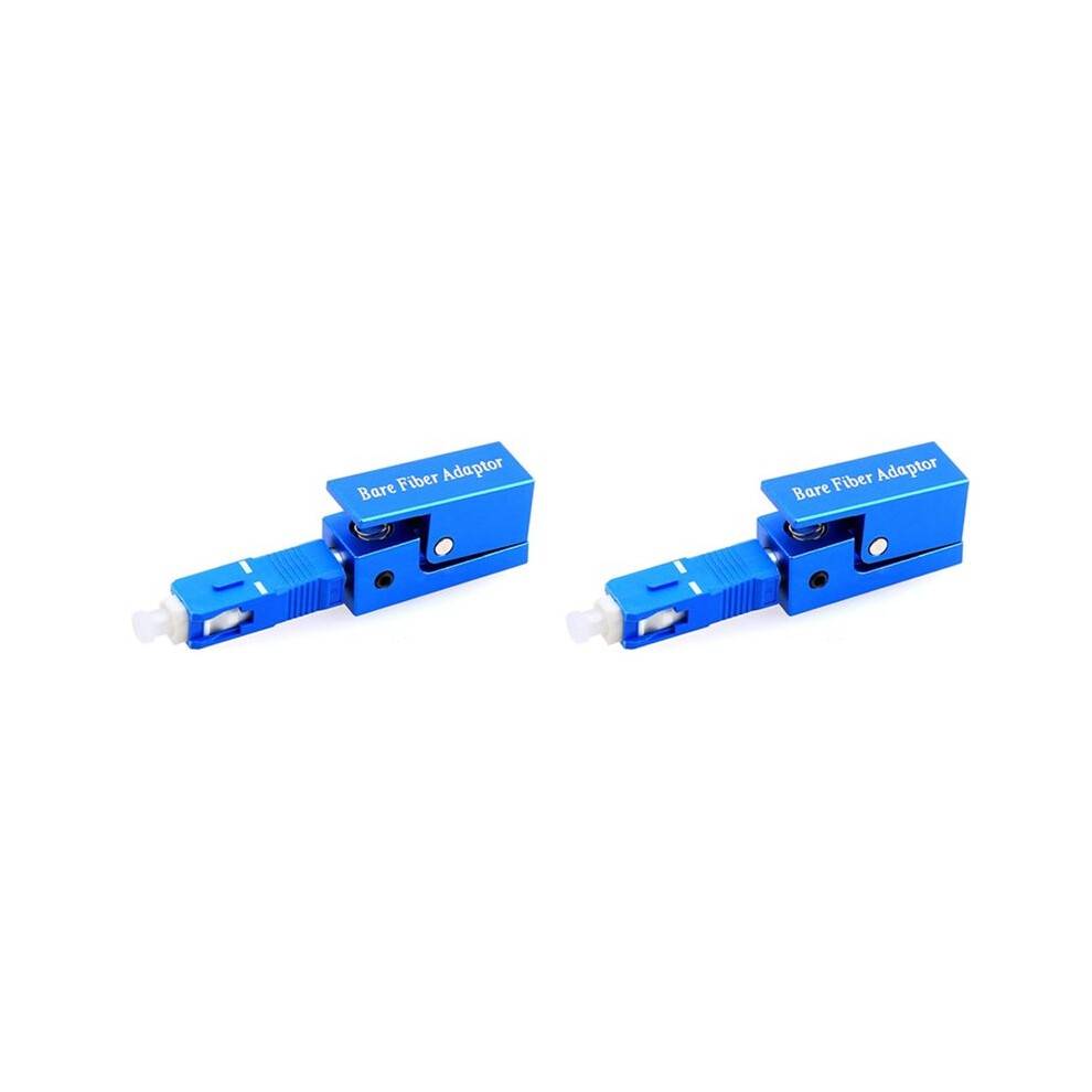 2X Fiber Optic Adapter Square Type Bare Fiber Adapter Sc/Upc Square Ftth Optical Tools Bare Fiber Optic Adapter 4711893179044