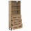 VidaXL vidaXL Highboard with Drawer 2 pcs Artisan Oak Engineered Wood 5