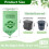 KITBEST 10l Compostable Bin Liners 150 Food Waste Bags, Biodegradable 2