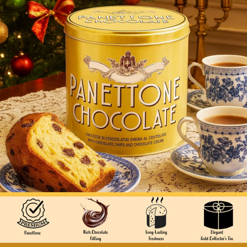 Chocolate Panettone Cake Tin for Gifts 2