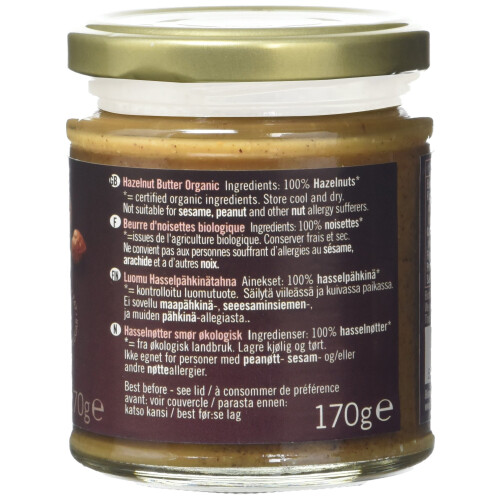 Biona Organic Hazelnut Butter 170g (Pack 3) 1