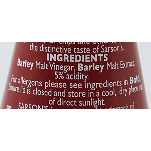 Sarsons Original Malt Vinegar, 250ml (Pack 3) 1