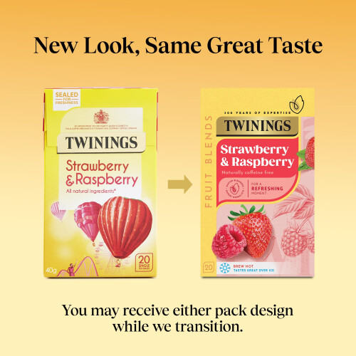 Twinings Twinings Strawberry & Raspberry Fruit Infusion Flavoured Tea 1