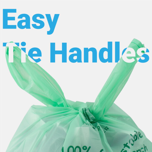 GREENER WALKER Compostable Tie Handles Caddy Liners 6l 150 Count 1