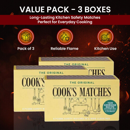 Cook's Safety Matches 3 Pack 1