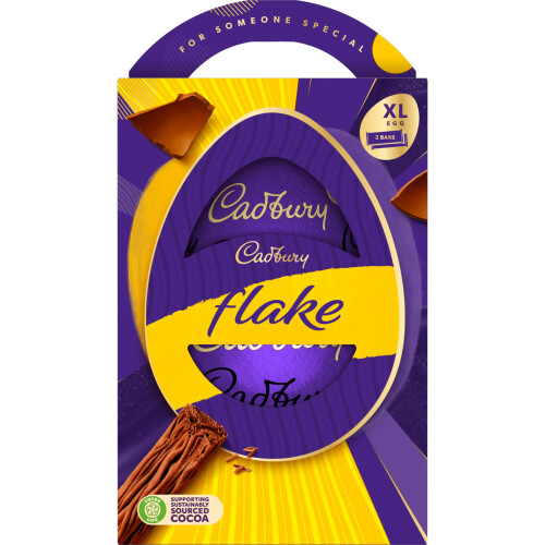Cadbury Cadbury Dairy Milk Flake Chocolate Easter Egg, Includes 1 Extra 1
