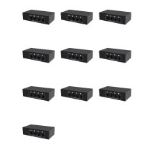 10X Commutatore Audio RCA AUX Selettore Audio Stereo 4 In 1 Uscita 4X1 3,5 mm Aux L/R Scatola di Commutazione Audio RCA Selettore Audio Analogico, B