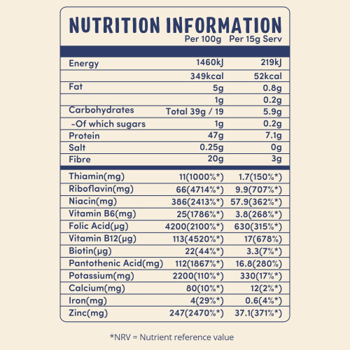 Twinbergs Nutritional Yeast Flakes w/ B12 800g 1