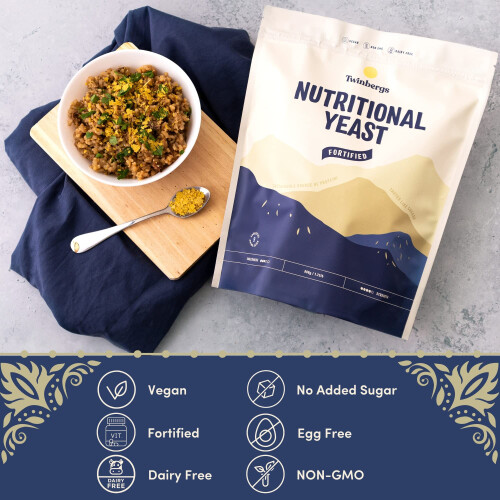 Twinbergs Nutritional Yeast Flakes w/ B12 800g 2