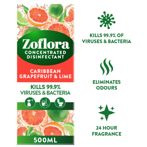 Zoflora Zoflora Grapefruit & Lime All Purpose Concentrated Disinfectant 1
