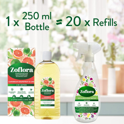 Zoflora Zoflora Grapefruit & Lime All Purpose Concentrated Disinfectant 2