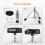 SONICAKE Saddle Drum Throne Adjustable Height Motorcycle Style Drum Stool Widene 5