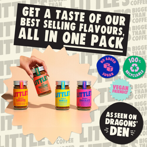 Little's Flavoured Instant Coffee Dragons Den Bundle, 6 Pack (50g x 6) 1