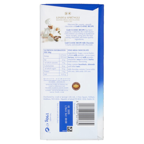 Lindt Lindt Classic Recipe Milk 190g 1
