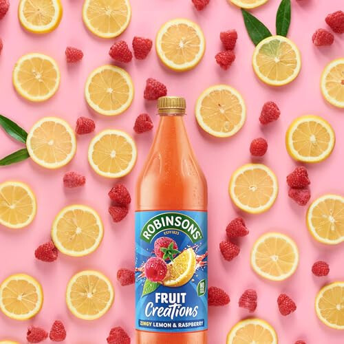 Robinsons Fruit Creations, Real Fruit Squash, Lemon & Raspberry, 1l 2