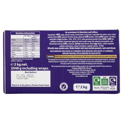 Cadbury Cadbury Heroes Chocolate Bulk Sharing Box, Milk Chocolates 1