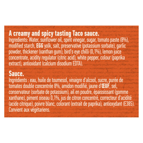 Hellmann's Taco Sauce 850ml 2