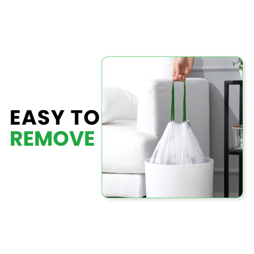 H Haya Home 30 Litre Apple Scented Drawstring Bin Bags 40 Kitchen Bin 2