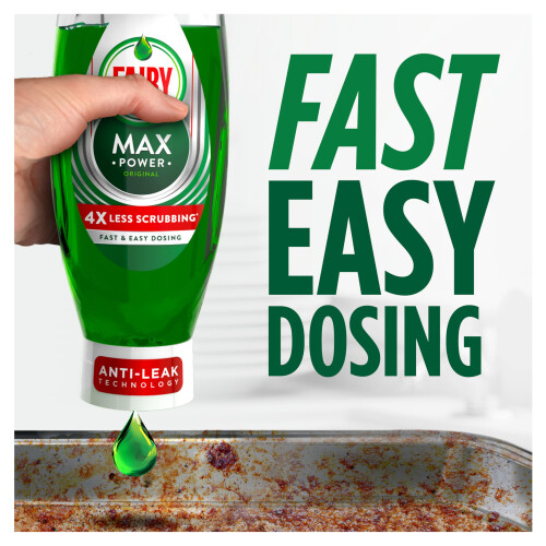 Fairy Fairy Max Power Washing Up Liquid 730ml, Easy & Effortless Cleaning 1