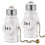 2 Outlet Light Socket Adapter,E26 Bulb Socket to Outlet Splitter,Convert Medium Screw Socket Into A Socket 2 Outlets 8pc 2
