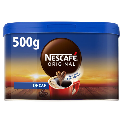 Nescafe NESCAFÉ Original Decaf Instant Coffee 500g Tin (Pack 10)